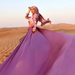 Flying Dress Dubai Desert