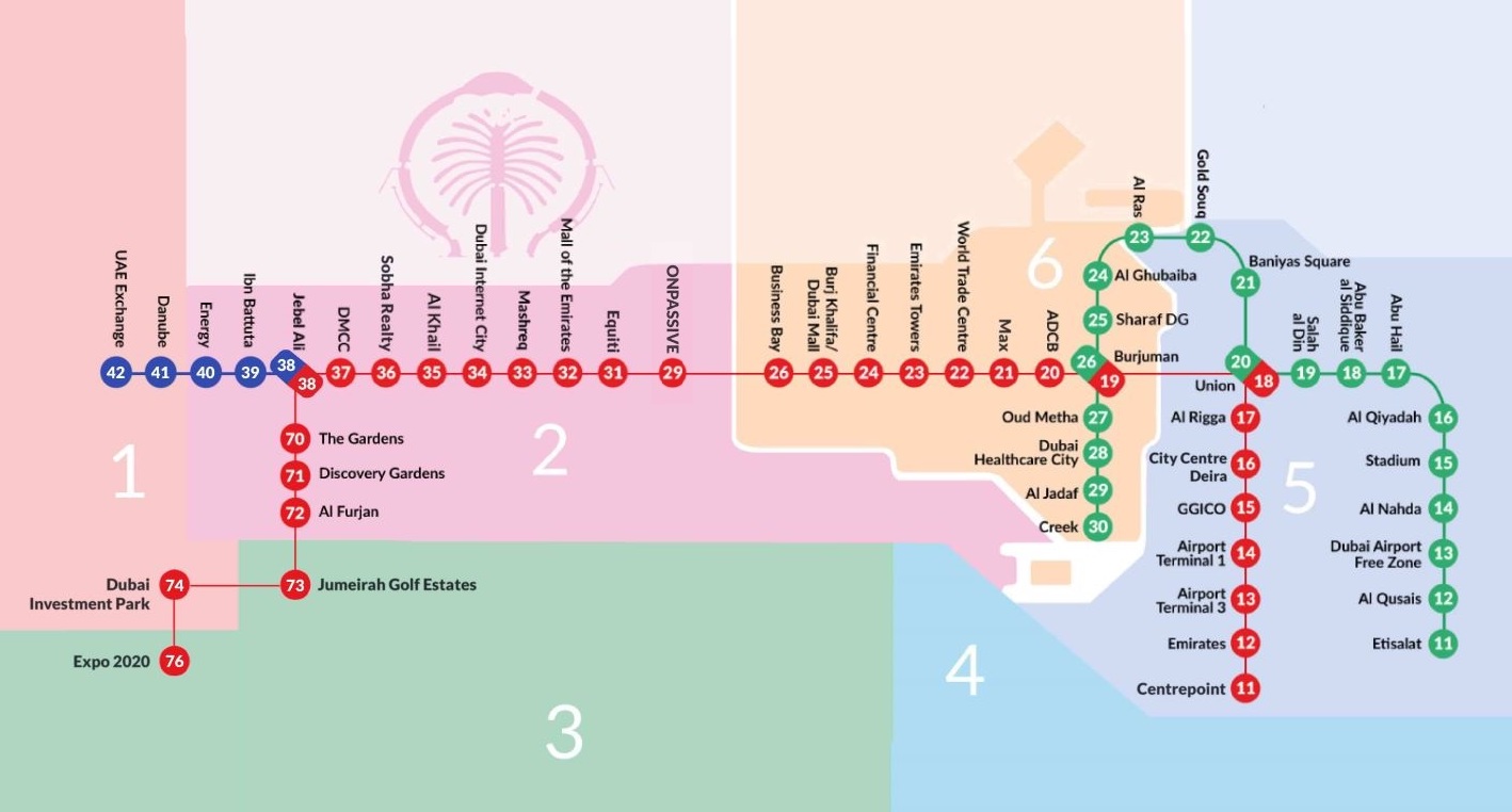 Dubai Metro Maps 2023