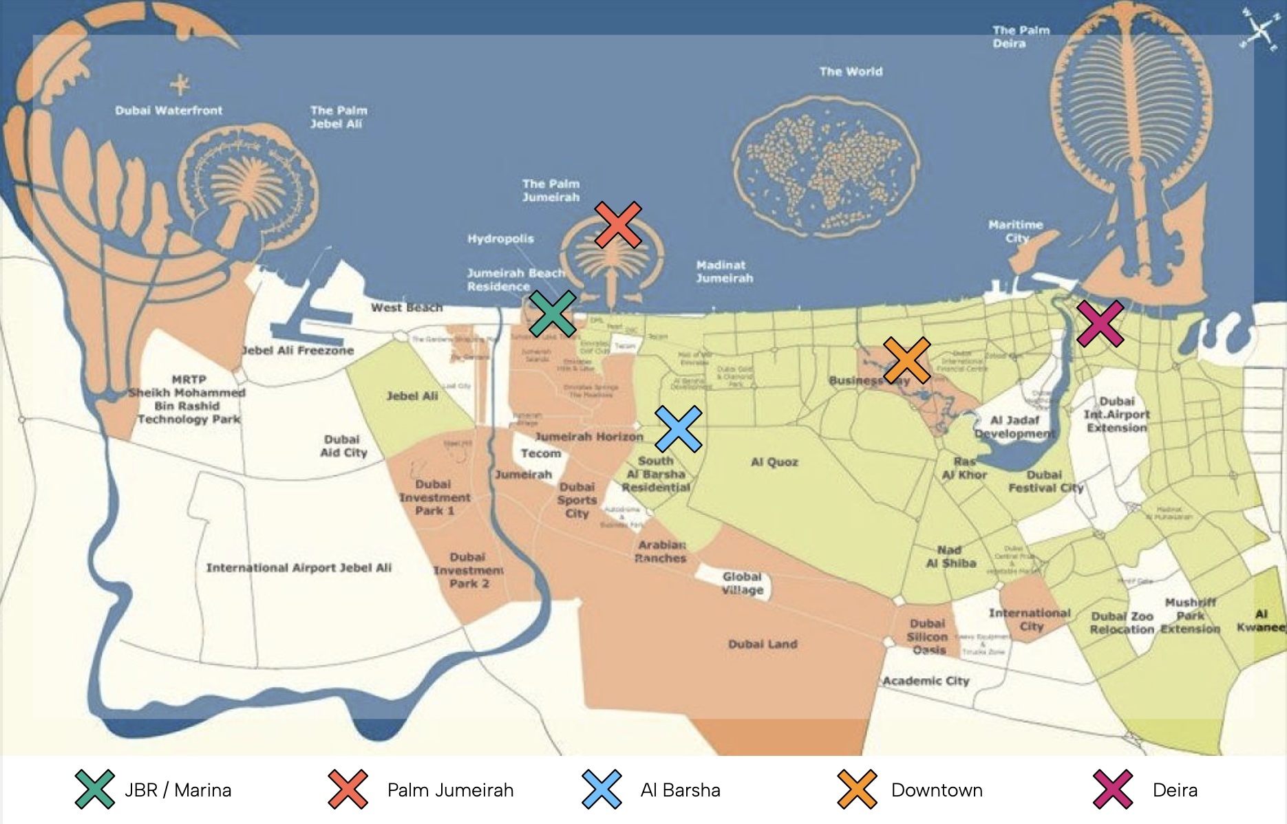 Dubai Map Area